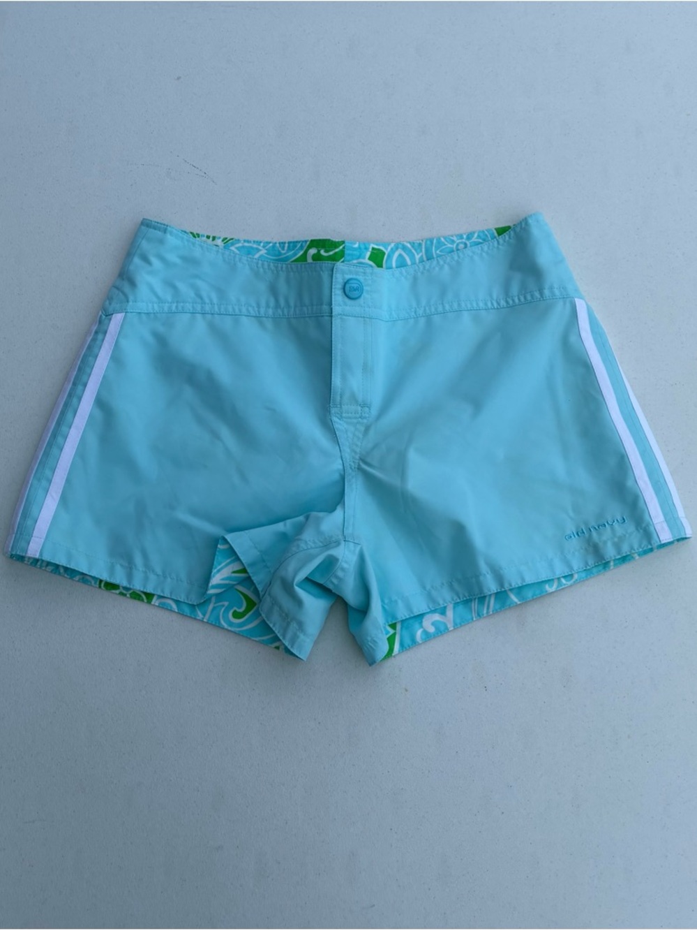 Light Blue Women's Reversible Swim Shorts